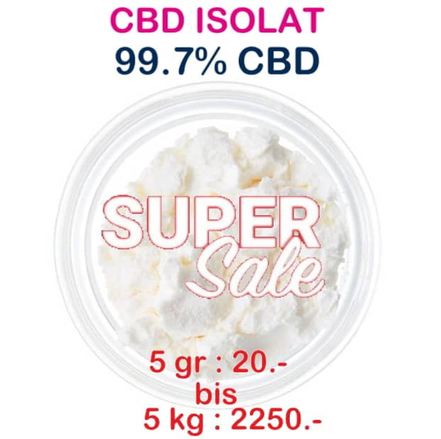 CBD Isolat | min. 99.7% CBD ab 2gr. bis 5kg