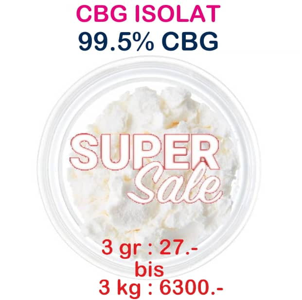 CBG Isolat ab 1gr bis 3kg (Cannabigerol)