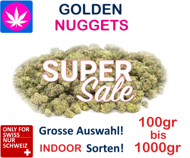 Golden Nuggets IndooR | Ab: CHF 0.65/gr. | 100gr.-1kg