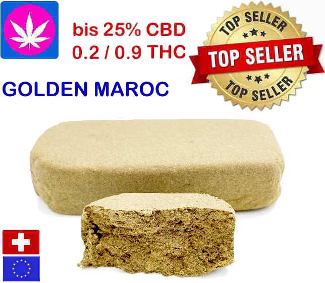 Golden Maroc CH/EU - CBD Hasch, Ab CHF 0.99/gr 2gr. bis 1kg