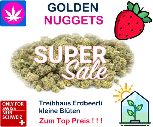 Golden Nuggets Erdbeerli  | Ab: CHF 0.19/gr. | 100gr.-1kg