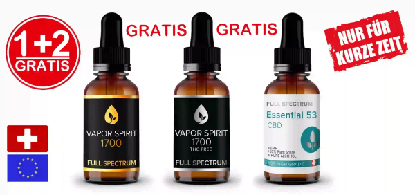 Vollspektrum CBD Öl 18% Gold + Silber 18% + Alkohol-Tropfen GRATIS