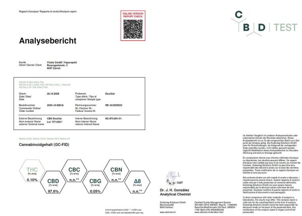 CBD Vollspektrum Isolat | min. 97.6% CBD ab 5gr. bis 1kg - Image 3
