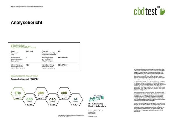 Vollspektrum CBD Öl THC FREI 12.9% 10ml + CBD Alkohol-Tropfen 10ml - Image 3