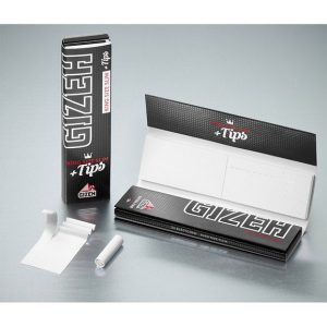 GIZEH Black King Size Slim+Tips 107mm x 44mm