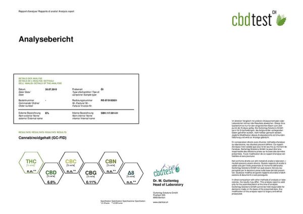 Vollspektrum CBD Öl THC FREI 6.6% 10ml + CBD Alkohol-Tropfen 10ml - Image 3