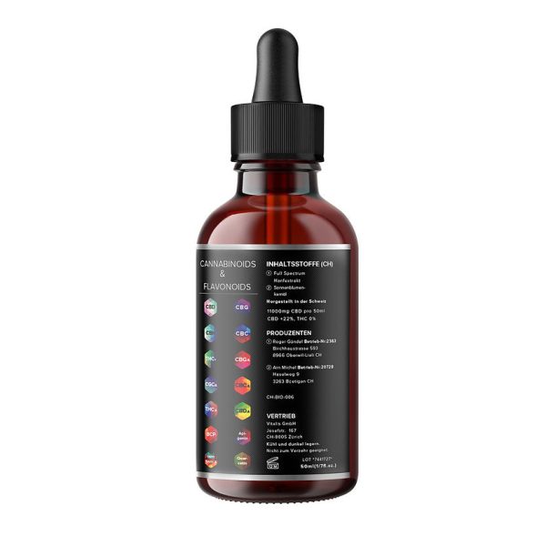 Vollspektrum CBD Öl THC FREI 22% 50ml - Image 2