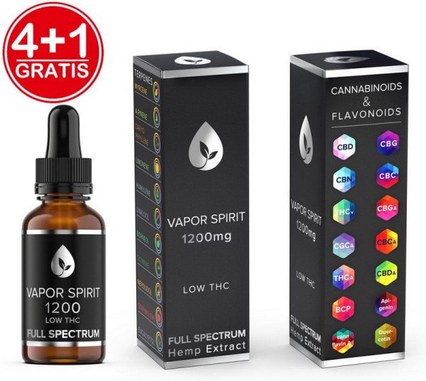 Vollspektrum CBD Öl THC FREI 12.9% 10ml  4+1 GRATIS