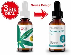 CBD Alkohol-Tropfen 10ml 3 Stk.