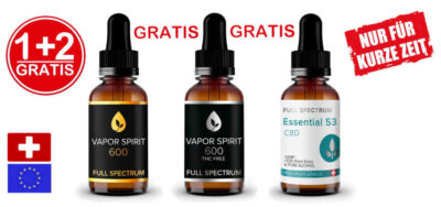 Vollspektrum CBD Öl 6% Gold + Silber 6% + Alkohol-Tropfen GRATIS