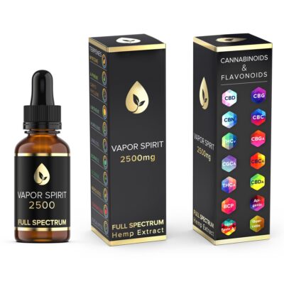 CBD Öl Vollspektrum 25% Bio - 2500mg auf 10ml - HempJoy Schweiz