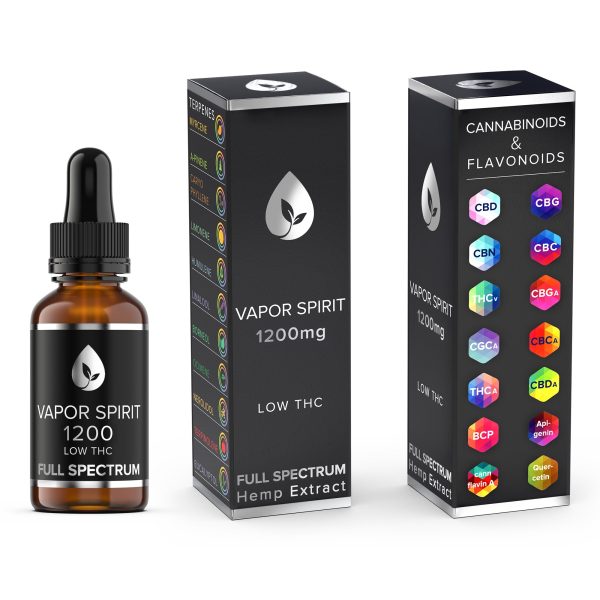 Full Spectrum CBD Öl aus biologischen Anbau - Low THC - 12.9% (>1200mg) 10ml
