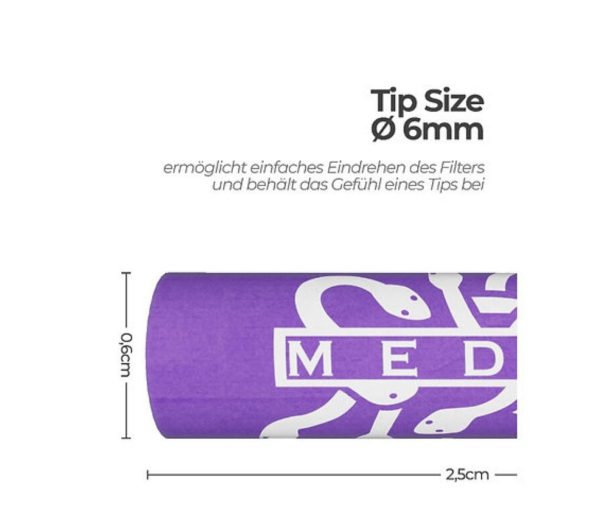 Medusa Filter Violet (50 Stk. x 6mm) Violette Farbe - Image 3