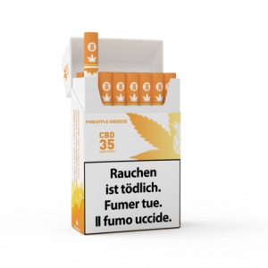 CBD Zigaretten Ananas – Mountain Smokes – 1 Packung 20 Stk.
