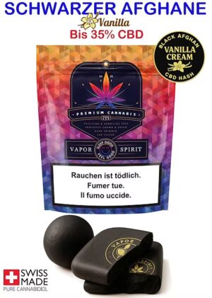 Black Afghan Hasch Vanilla Cream CBD Hash Schweiz