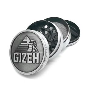 Alu Grinder 4-teilig - GIZEH silber (50mm)